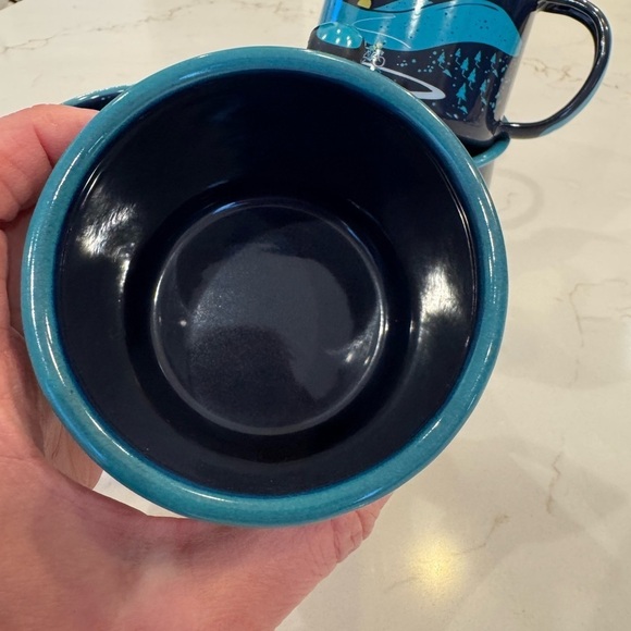 NWT  Set of FOUR Gentlemen's Hardware Enamel Mug 11 oz "Hit the Road" / Navy - Picture 7 of 8